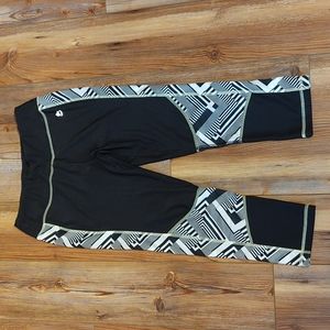 RBX Patterned Capri Yoga Pants - Sz. M